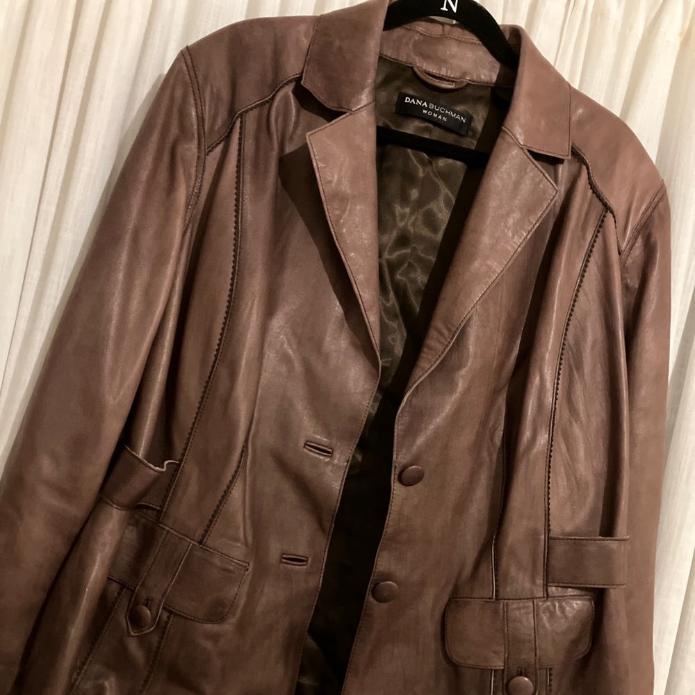 Dana Buchman leather jacket